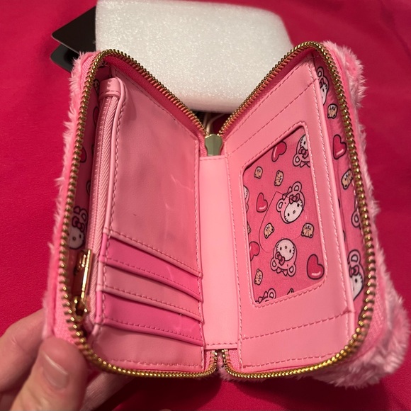 Loungefly Sanrio Pink hello kitty Plush Wallet - Picture 5 of 5